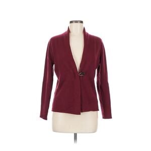 bel y cia cashmere cardigan Burgundy Single Button Sweater US 6
